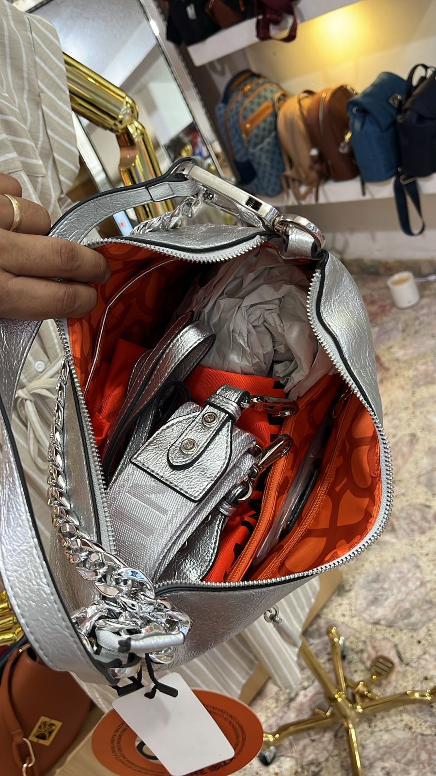 BOLSO JAIME IBIZA PLATA JI 2486