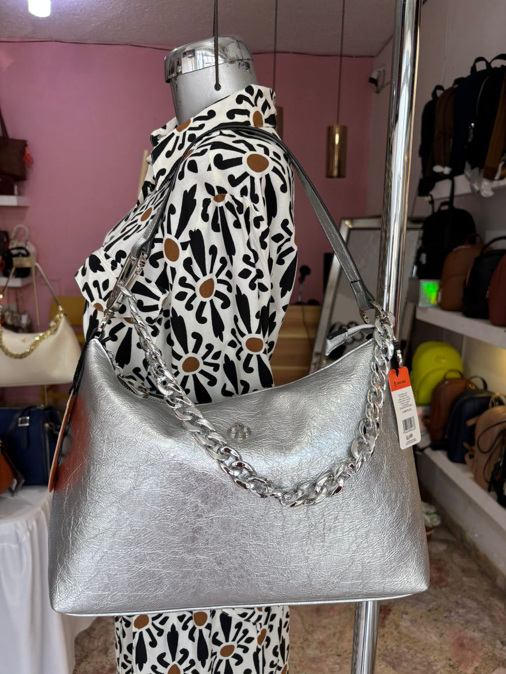 BOLSO JAIME IBIZA PLATA JI 2486