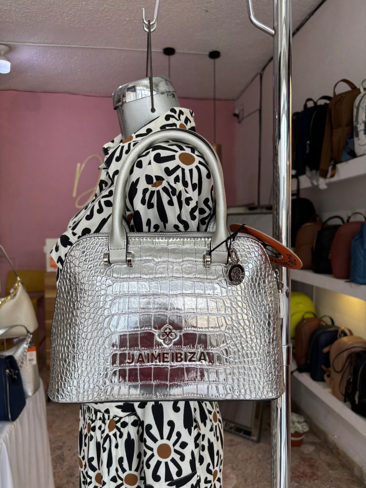 BOLSO SATCHEL PLATA JAIME IBIZA JI 2501