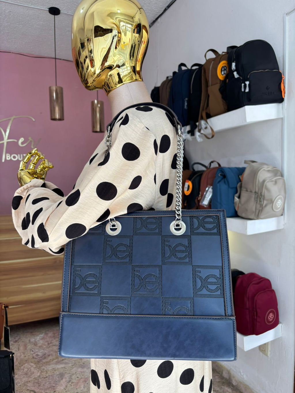 BOLSO SATCHEL AZUL CLOE 1BLCO25931MAR