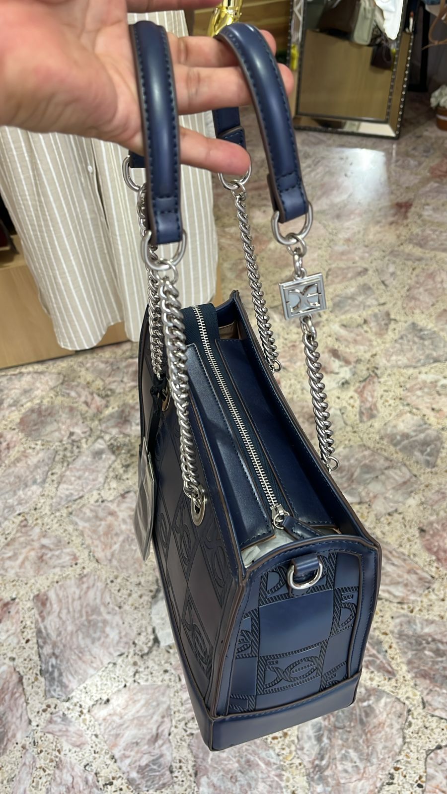 BOLSO SATCHEL AZUL CLOE 1BLCO25931MAR