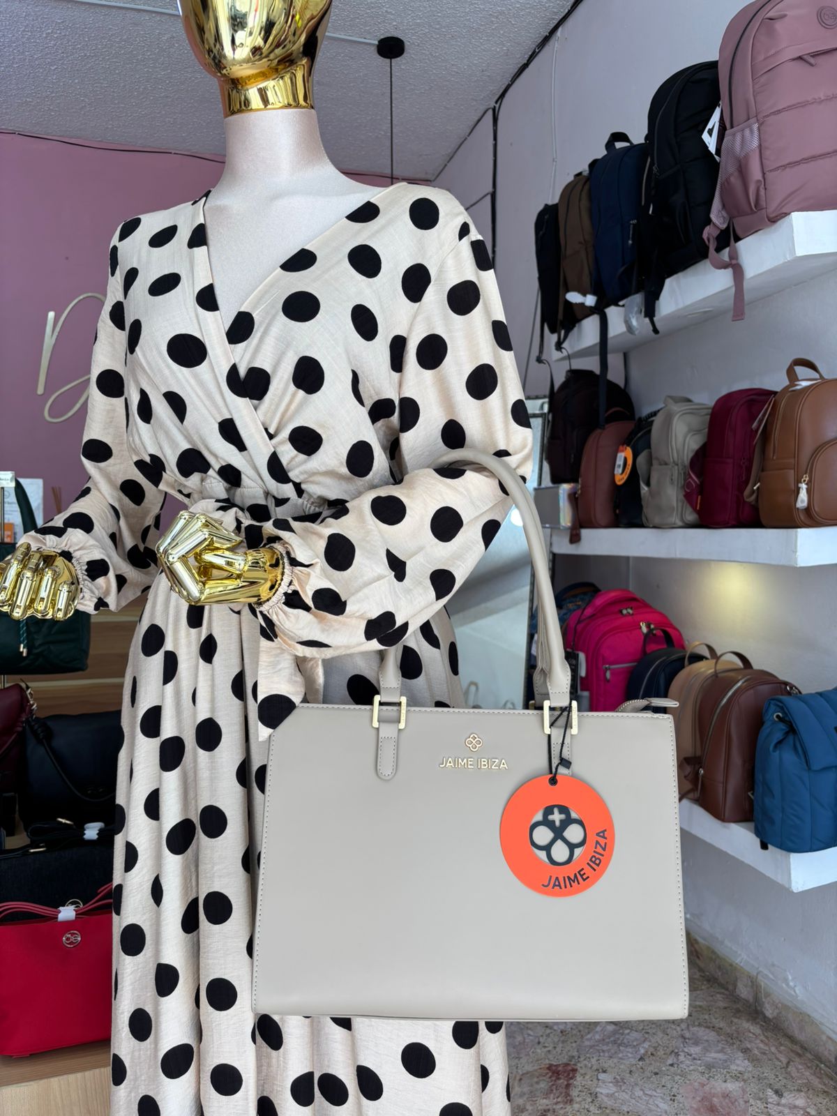 SATCHEL TAUPE JAIME IBIZA JI 2875