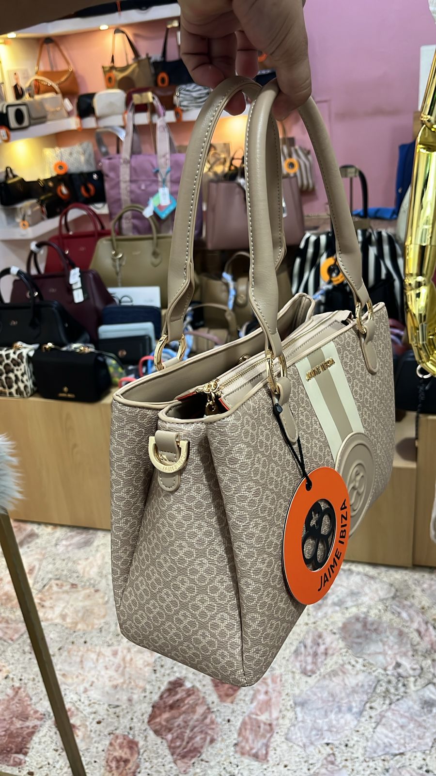BOLSO SATCHEL CHOCOLATE JAIME IBIZA JI 2857