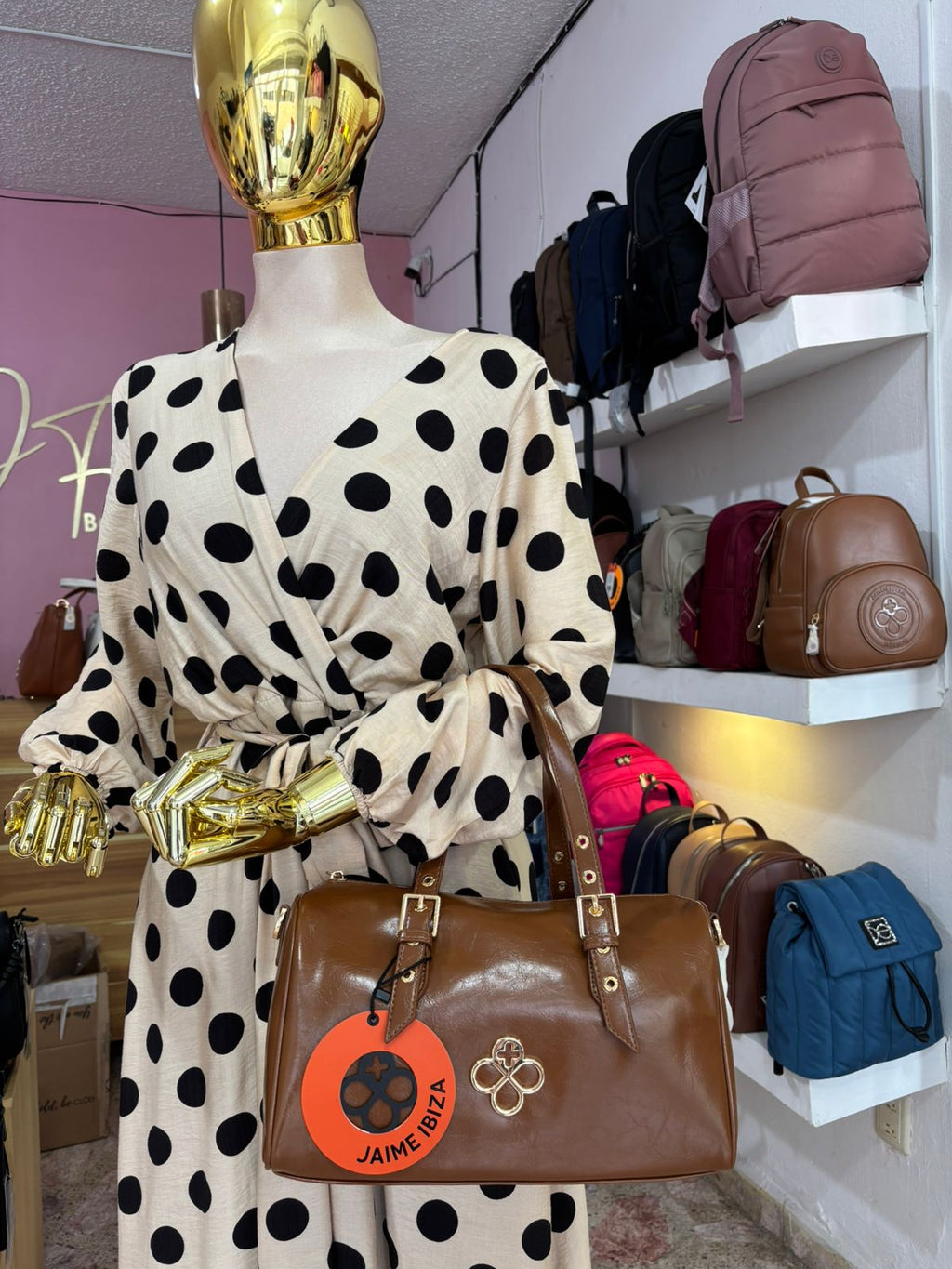 BOLSO BOWLING CARAMELO JAIME IBIZA JI 2884