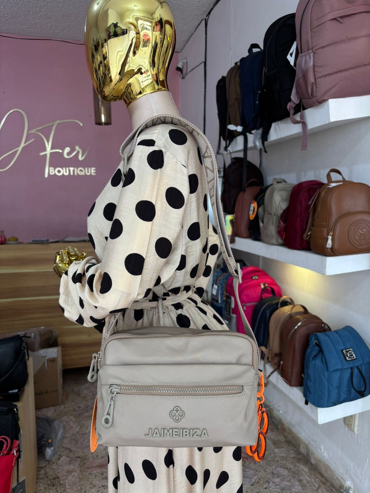 CROSS BODY TAUPE JAIME IBIZA JI 2890