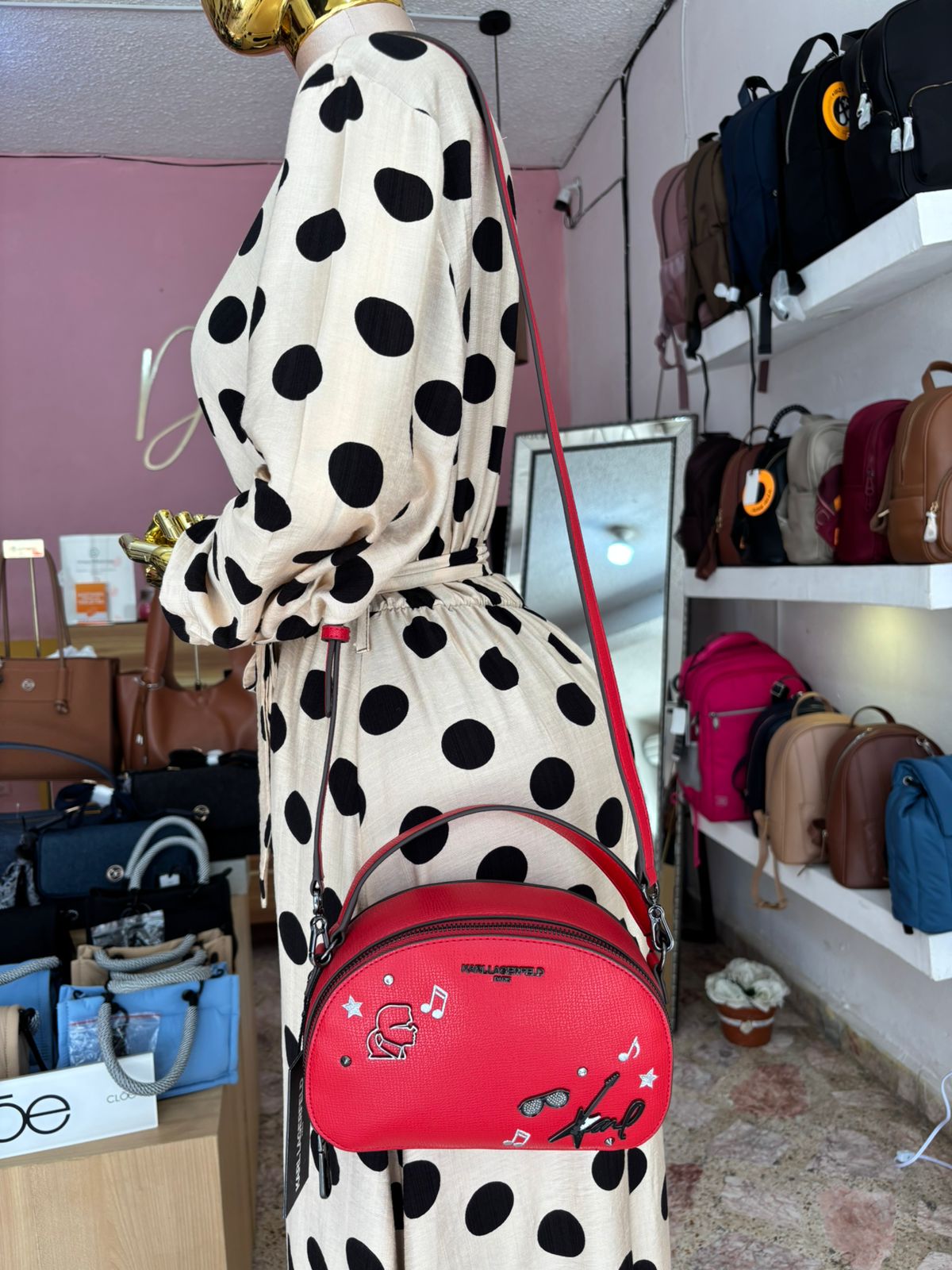 CROSS BODY ROJO KARL LAGERFELD